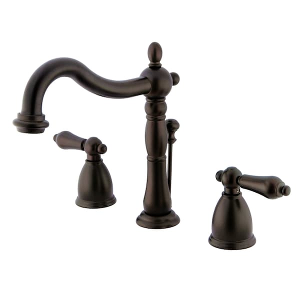 8" Widespread Bathroom Faucet, Oil Rubbed Bronze